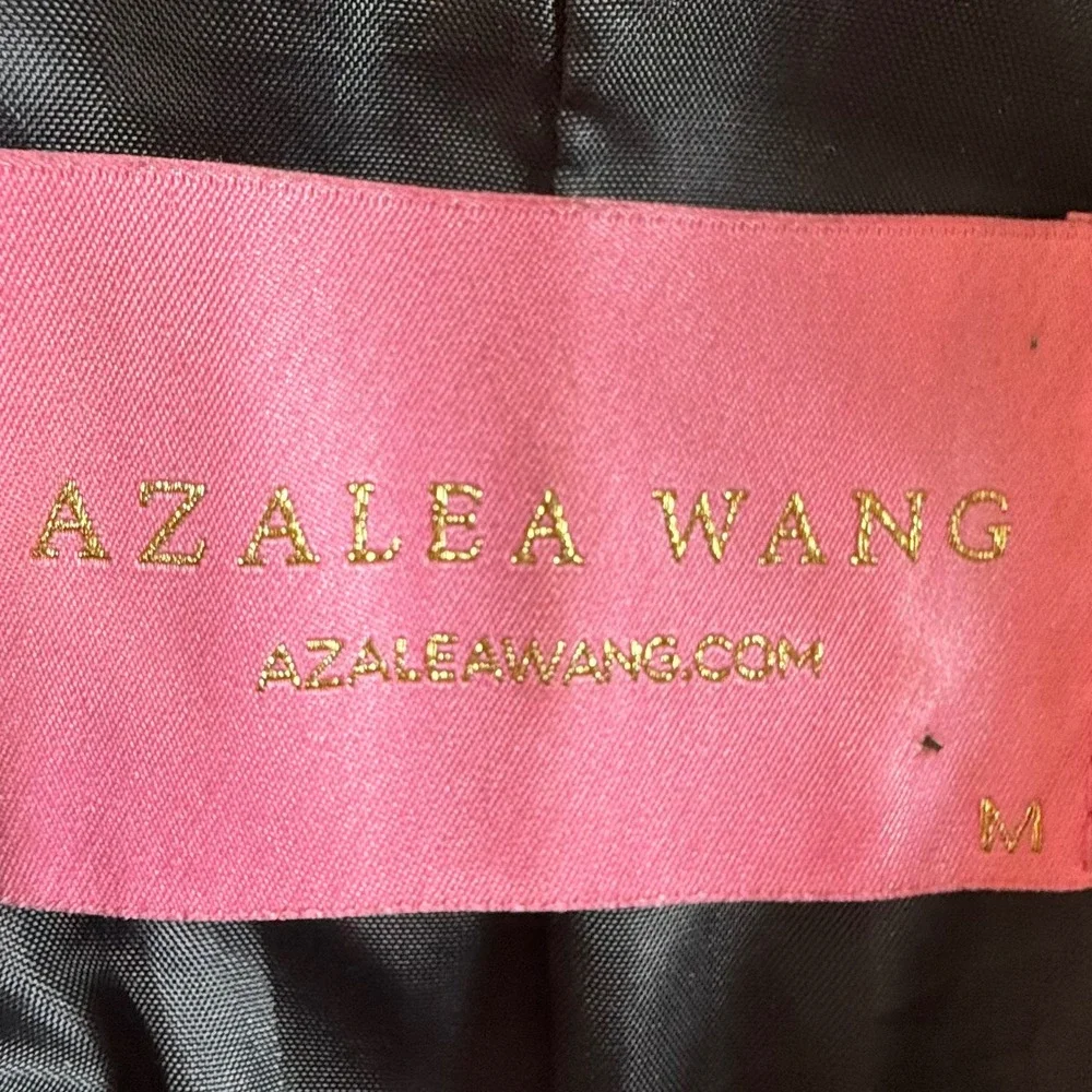 Azalea Wang Moto Jacket Womens Size M Haring Print Faux Leather Black Multicolor - Picture 4 of 6